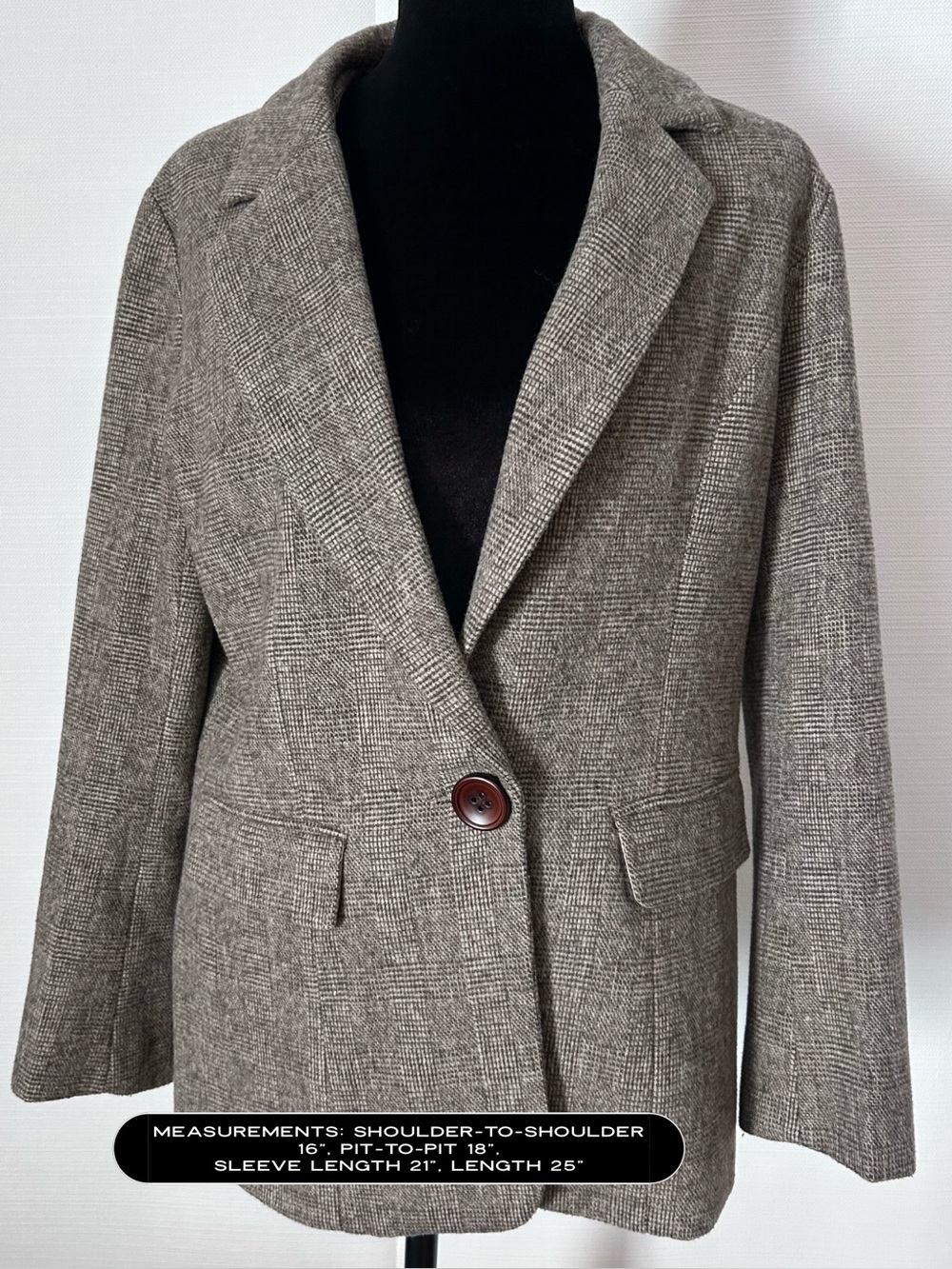 The Roof Cat Wool Blend Dark Academia Collegiate Blazer